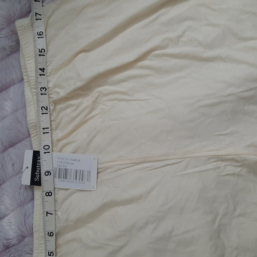 Subuteay Intimates & Sleepwear Beige Elastic Waistband Slip Shorts Size XXXL/3X - Picture 4 of 10